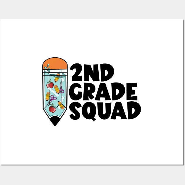 2nd grade squad Wall Art by Zedeldesign